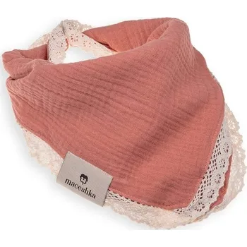 Bryndák Maceshka Slintáček Nature dvojitý s ozdobným okrajem - Marsala, krajka