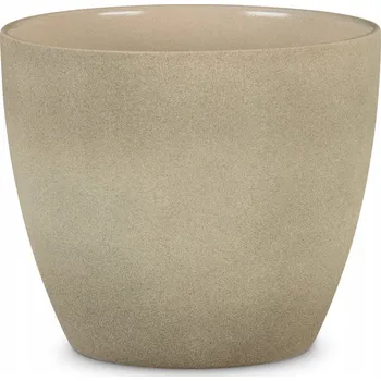 Květináč Květináč keramický béžový 14 cm