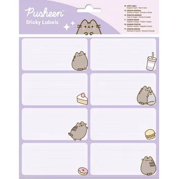 samolepka Samolepky do sešitu Pusheen 16 ks