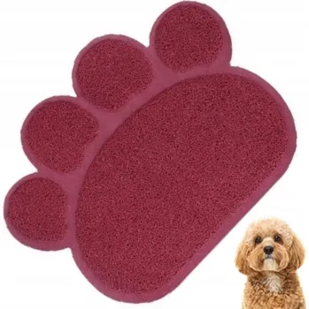 Miska pro psa Podložka pod misku pro PSA a KOČKU prostiskluzová podložka Růžová/Bordó Rozměry: 30 x 40 cm