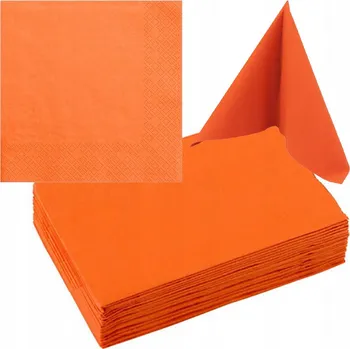 Papírový ubrousek Papírové ubrousky Gastro Ubrousky oranžové 33x33cm 25 Ks
