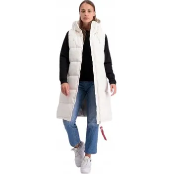 Dámská vesta Alpha Industries dámská péřová vesta Long Puffer Vest, velikost M