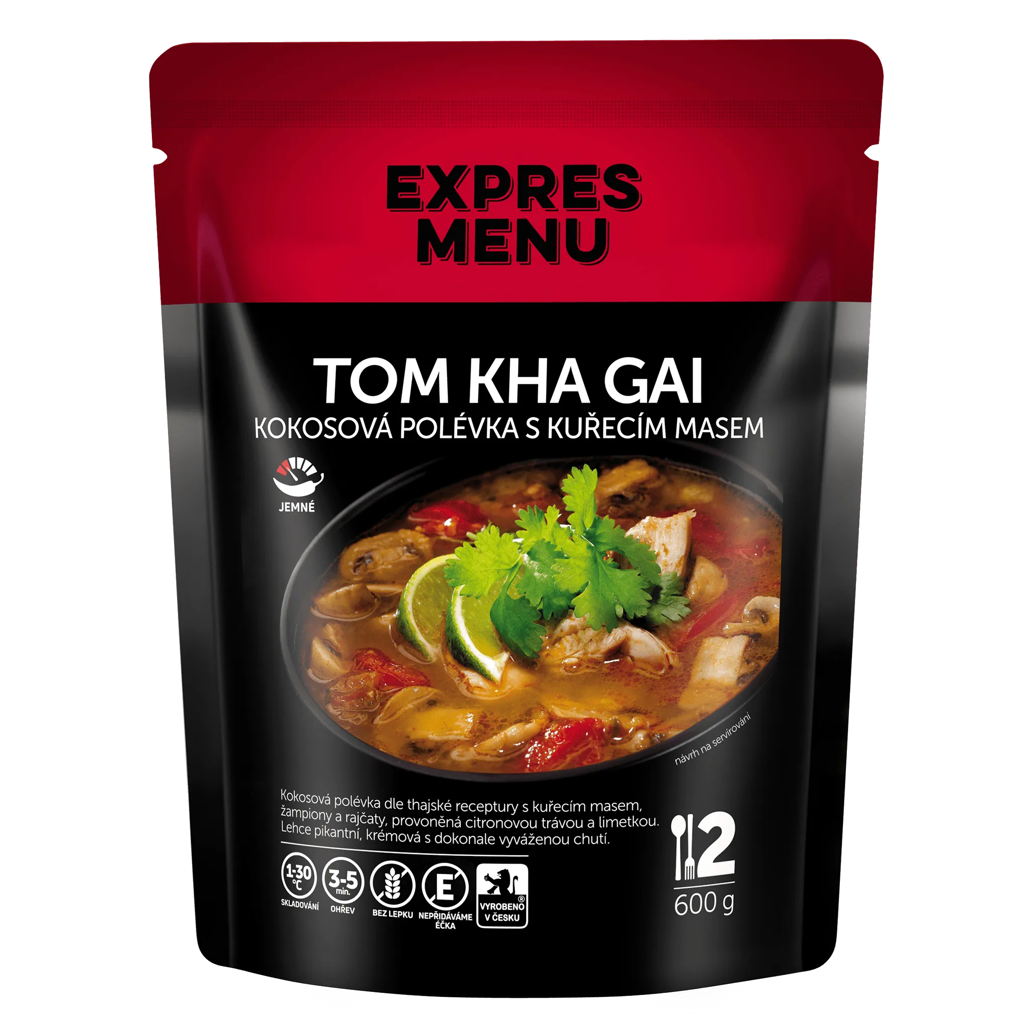 Fotografie 1 - Hotové jídlo EXPRES MENU Tom Kha Gai kokosová polévka s kuřecím masem 600 g