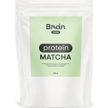 Speciální výživa BrainMax Matcha Protein, 500 g Grass-fed protein s chutí matcha latté, 14 dávek, doplněk stravy