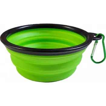 Miska pro psa Yoggies Skládací miska s karabinkou ze silikonu 0,3l/13cm