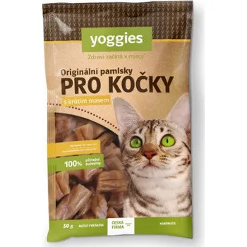 Pamlsek pro psa Yoggies Originální pamlsky s krůtím masem pro kočky 50 g