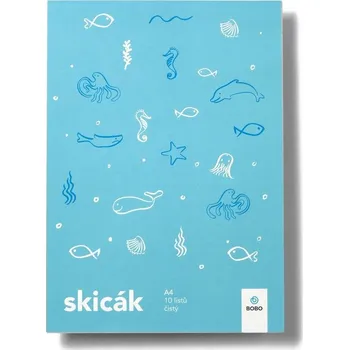 Výtvarný papír Skicák SVĚT A4 - čistý 10 listů