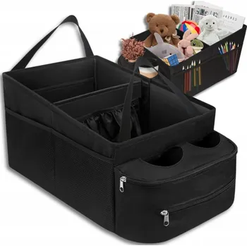 Organizér do auta ORGANIZÉR DO KUFRU AUTA TAŠKA NA ZADNÍ SEDADLO ČERNÝ