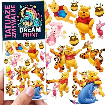 Tetování DOČASNÉ OMYVATELNÉ TETOVÁNÍ PRO DĚTI medvídek Pú