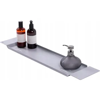 Koupelnový nábytek Šedá polička do vany ZOE