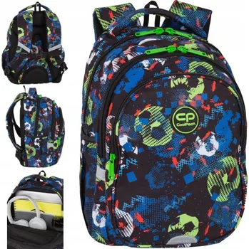 Vícekomorový Školní batoh CoolPack fialový, růžový, vícebarevný 19 l