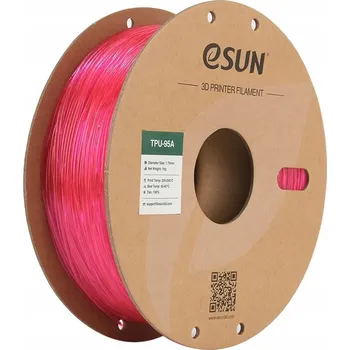 Filament ESun TPU 95A Filament Průhledná Růžová 1.75mm