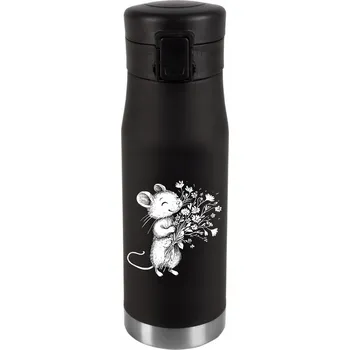 Termohrnek Termohrnek Personalizace Dárek Narozeniny Stříbrná MYŠKA 009