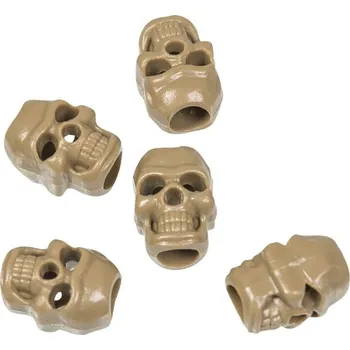 karabina Korálek LEBKA plastový provlékací na šnůrku COYOTE