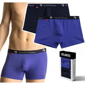 Boxerky Pánské boxerky BAMBUSOVÉ 2-BALENÍ trenýrky ATLANTIC 2MH-1187 - XXL