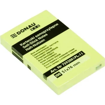 Set školních potřeb Samolepicí bloček Eco 51 × 76 mm - žlut