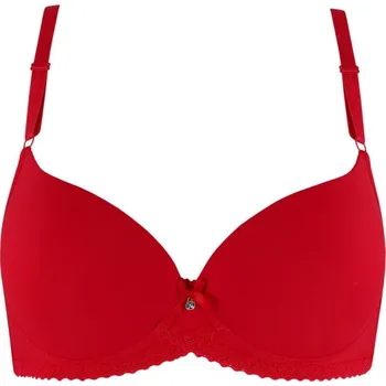 Podprsenka Julča vyztužená podprsenka s kosticí 0516 80C červená