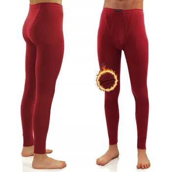 Pánské termo spodky Sesto Senso Pánské spodky 2 kusy 100% Bavlna L Bordó