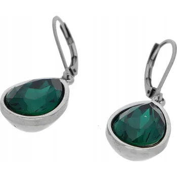 Náušnice Ewenna Zelené náušnice z chirurgické oceli
