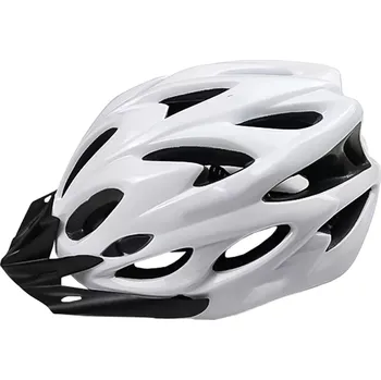 Cyklistická přilba Cyklistická helma RACE s LED světlem a nastavitelnou velikostí, bílá