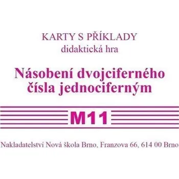 Bystrá hlava Sada kartiček M11 - násobení dvojciferného čísla jednociferným, 1. vydání