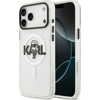 Pouzdro na mobilní telefon Zadní Kryt Karl Lagerfeld pro Apple iPhone 17 Pro Max bezbarvý