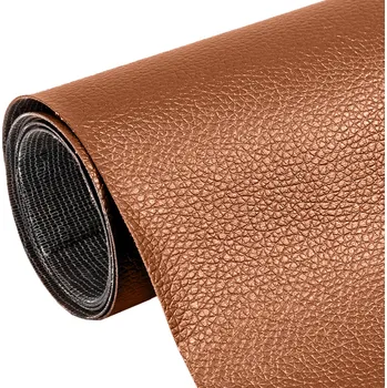 Látka imitace kůže 560 g/m2 šířka 50 cm hnědá