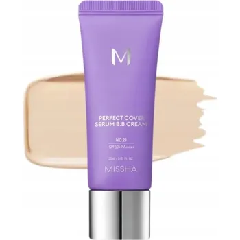 Přípravek na tvář BB krém Missha M Perfect Cover Serum BB Cream Warm Beige SPF 50+ 20 ml