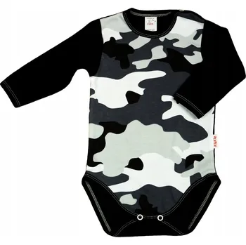 Kojenecký body Body MASKÁČOVÝ Dlouhý rukáv 100% Bavlna velikost 104 KLEKLE