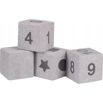 ostatní stavebnice KiddyMoon KM-KLKK0-4 MĚKKÉ VELKÉ PĚNOVÉ STAVEBNICE PRO DĚTI 4 dílků