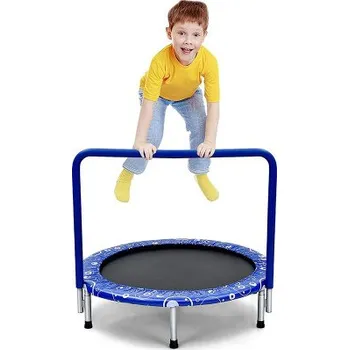 Trampolína Mini trampolína TW10006BL, skládací, do 150 kg, černo/modrá - A COSTWAY