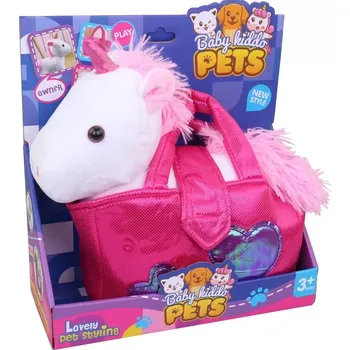 plyšák Jednorožec v Tašce Bílý 22 cm