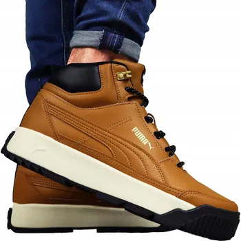Pánská zimní obuv Puma ZIMNÍ PÁNSKÉ KOŽENÉ BOTY vysoké sněhule trekové na zimu kožené