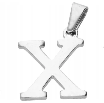 Přívěsek Přívěsek PÍSMENO z chirurgické oceli, abeceda: X