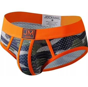 Pánské oblečení Pánské Sexy Síťované Slipy ve stylu Maskáčový JOCKMAIL - M