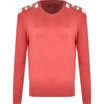 Dámský svetr Guess dámský svetr růžový volný k bokům velikost XS