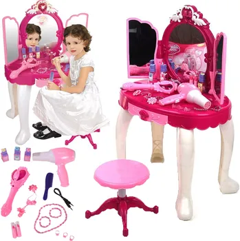 Toaletní stolek Toaletní stolek s MP3 vstupem GIRL+ a kouzelnou hůlkou