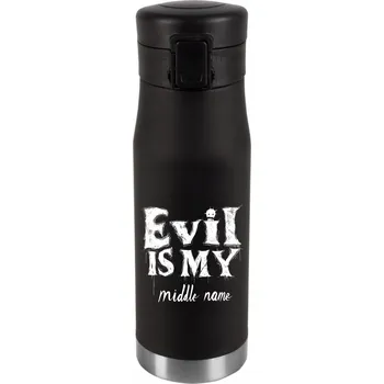 Termohrnek Termohrnek na čaj Personalizace svátku Narozeniny Stříbrný EVIL 005