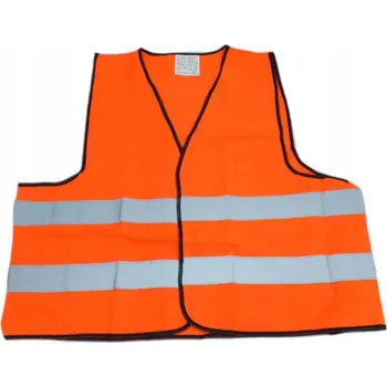 reflexní vesta Výstražná reflexní vesta silniční oranžová BOZP Velikost XXXL