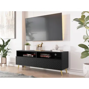 Televizní stolek Mirjan_zondo TV skříňka/stolek Baranto 2K (černá)