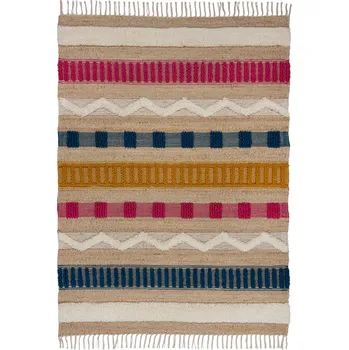 Koberec AKCE: 160x230 cm Kusový koberec Jubilant Medina Jute Natural/Multi, vícebarevná, ložnice, Flair Rugs - 1 rok na vrácení + DOPRAVA ZDARMA k Vám i zpět