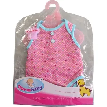 Panenka MADE 42 cm Růžová se srdíčky