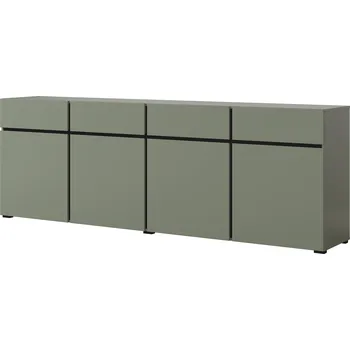 Komoda MOB Crossroad G25 (borovice zelená + černá)