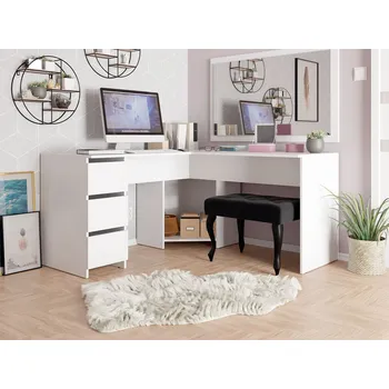 Psací stůl Mirjan_zondo Psací stůl Olendra (bílý)