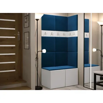 Předsíňová stěna MOB Předsíň Tovenaz I (bílá + modrá)