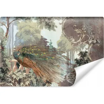 Fototapeta Fototapeta do jídelny Páv Ptáci Příroda Abstrakce Ornamenty 90x60