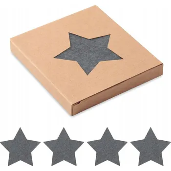 Podložky pod hrnek 4 ks filcové Hvězda