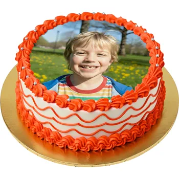 Obraz OPŁATEK NA TORT ZE ZDJĘCIEM 27 CM S NÁPISEM - DOJMI K SLZÁM!