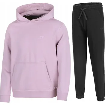 4F DÍVČÍ TEPLÁKOVKA KOMPLET MIKINA A KALHOTY / vel 152