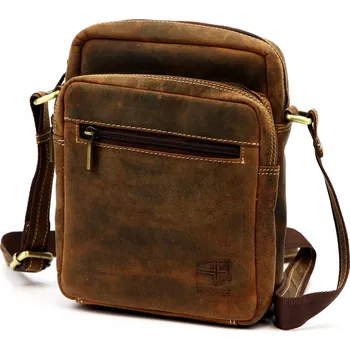 Nordee pánská kožená taška přes rameno městská hnědá koňaková